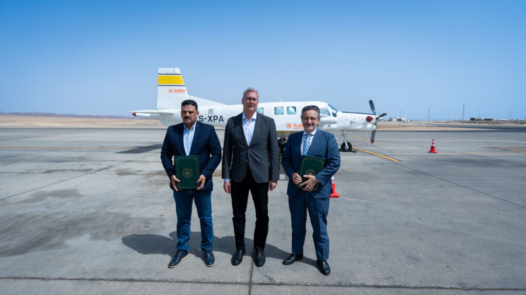 Signature of the Egypt launches first nationwide airborne mineral survey in 42 years with Xcalibur Smart Mapping
